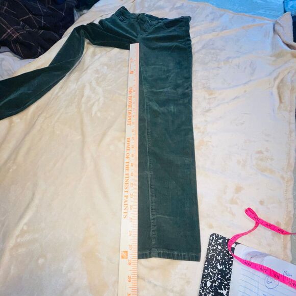 AG Adriano Goldschmeid THE STEVIE ANKLE Green Corduroy Pants 27R Fits 28x28 - Picture 8 of 15